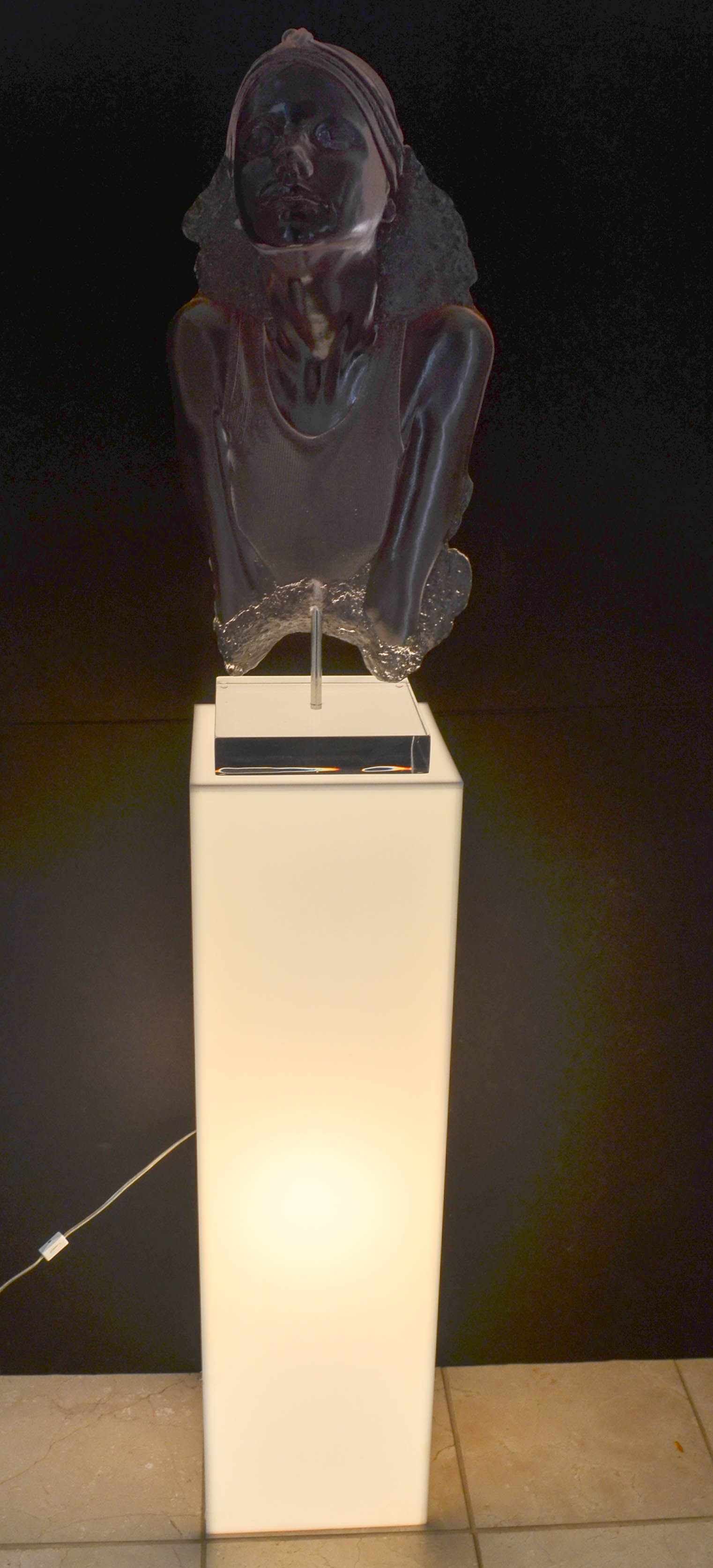 Marc Sijan "Chin Up" Acrylic Sculpture