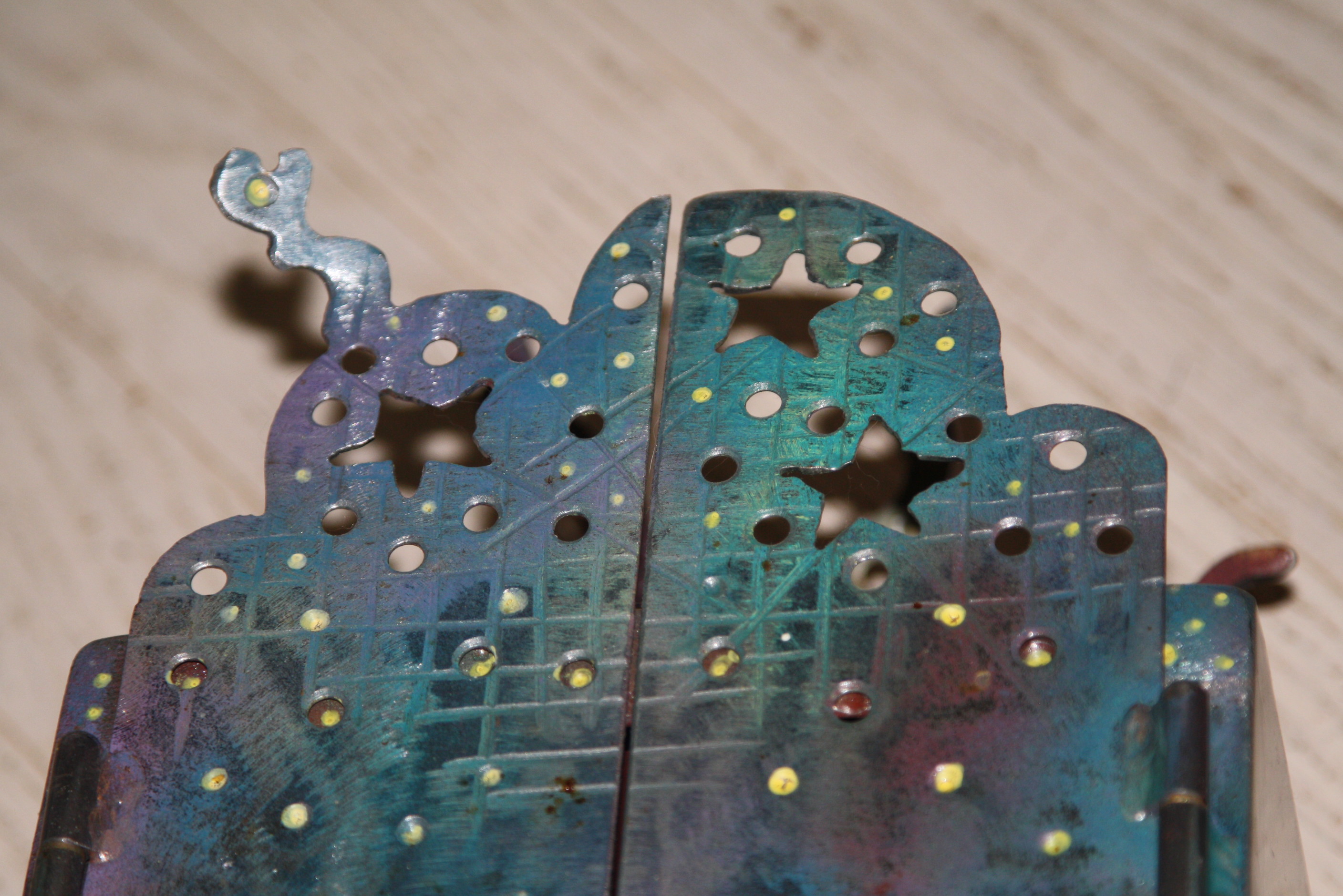 Edward Casagrande Artisan-Made Metalwork Small Cabinet