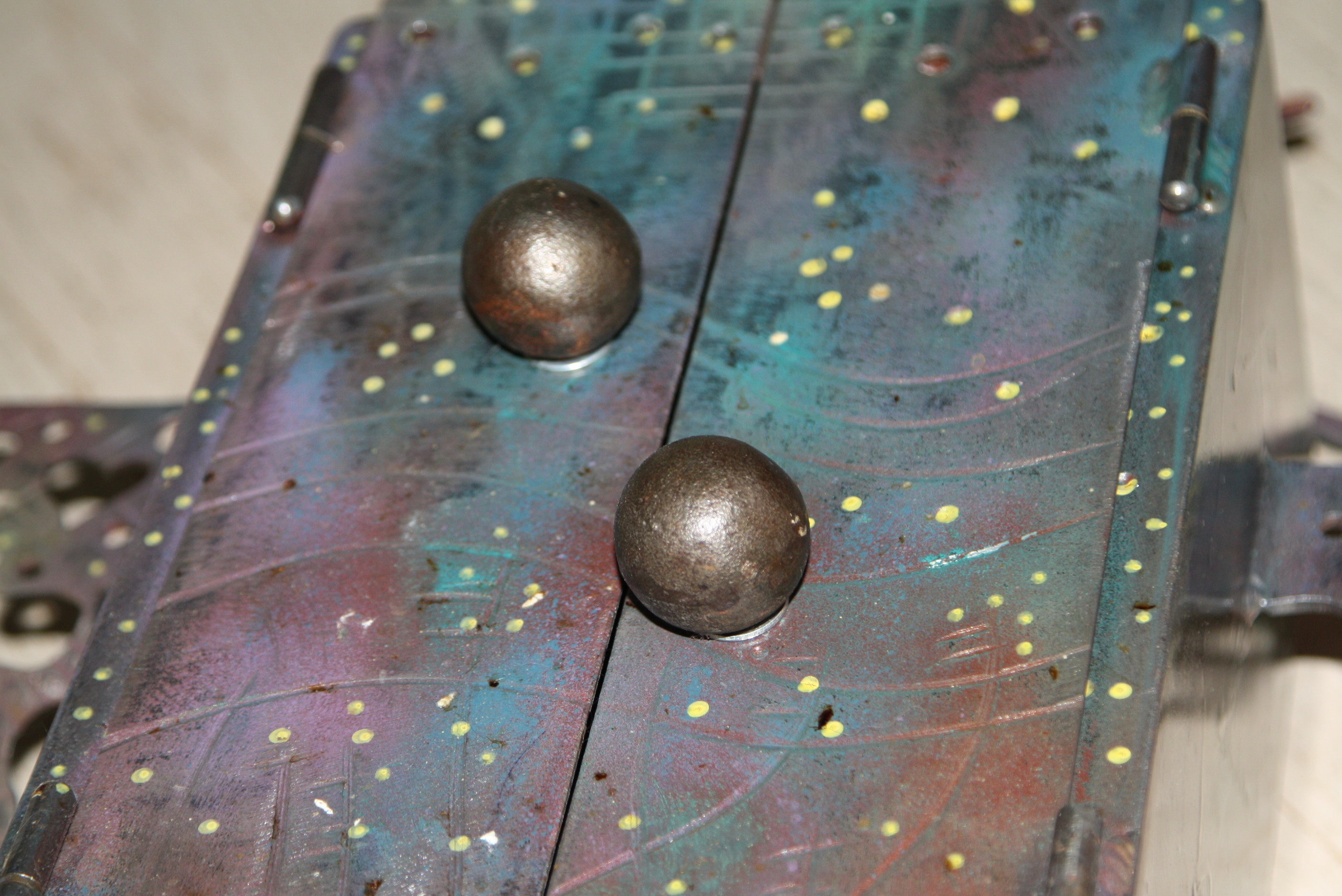 Edward Casagrande Artisan-Made Metalwork Small Cabinet