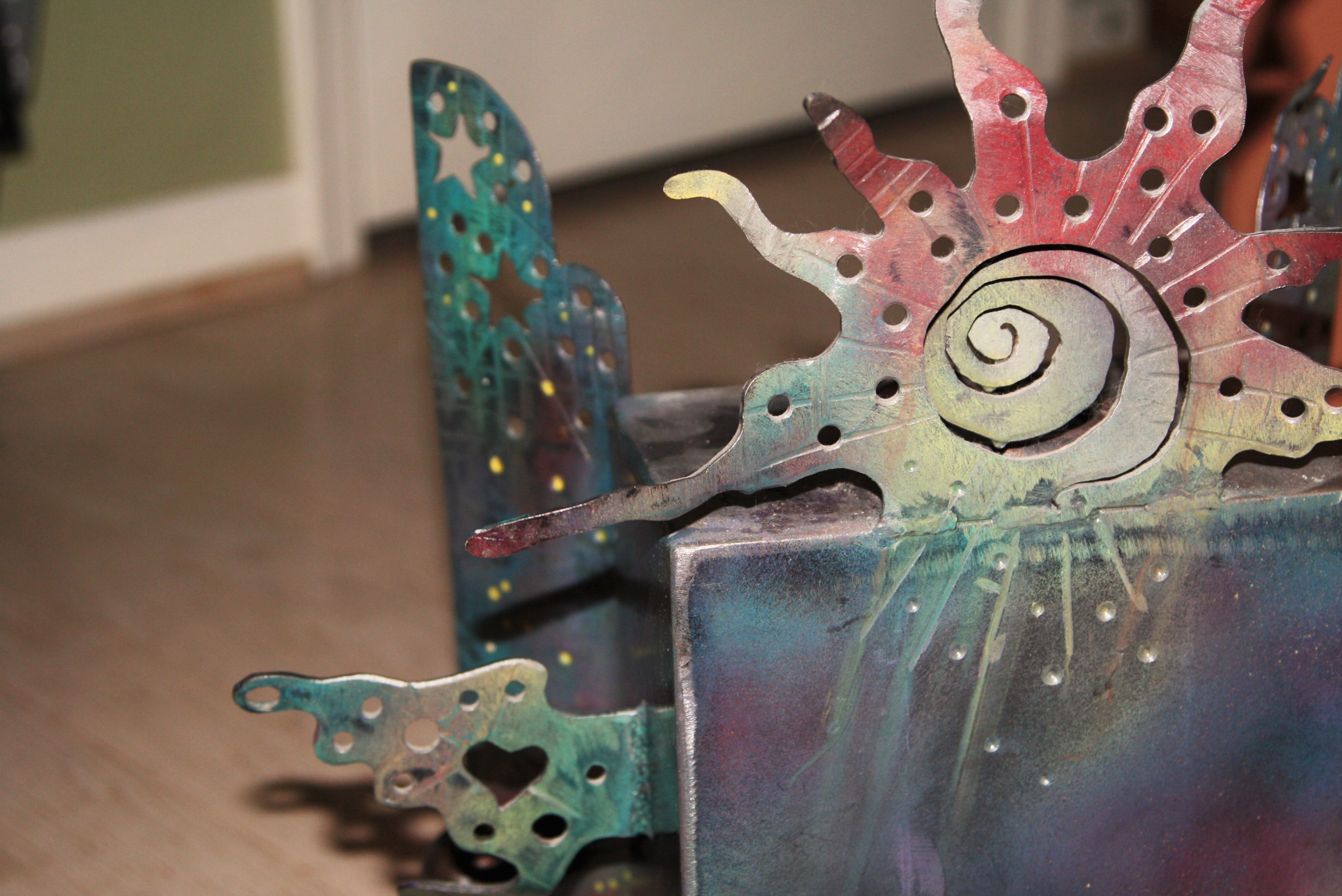 Edward Casagrande Artisan-Made Metalwork Small Cabinet