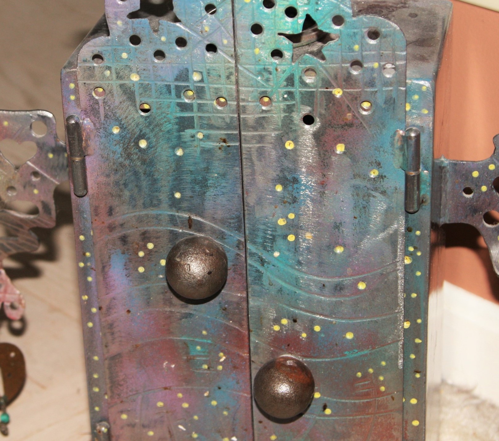 Edward Casagrande Artisan-Made Metalwork Small Cabinet