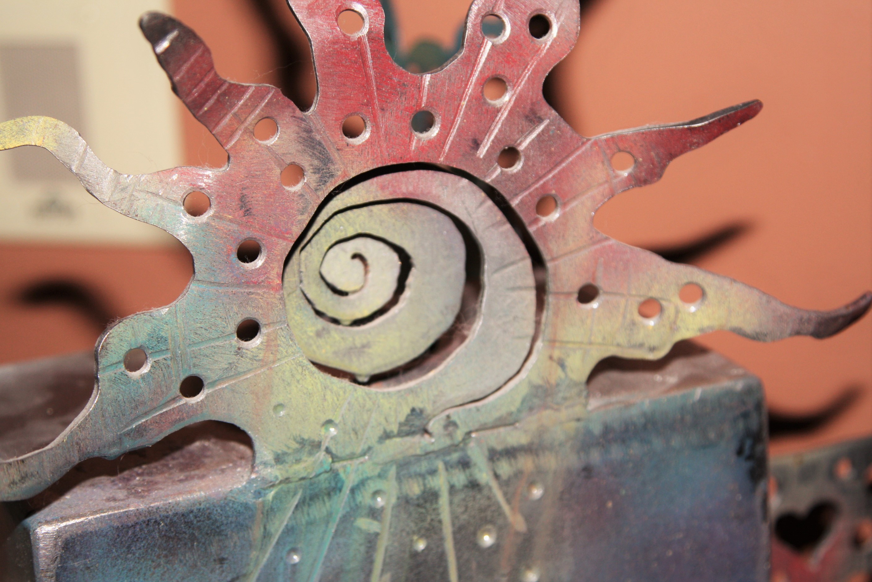 Edward Casagrande Artisan-Made Metalwork Small Cabinet