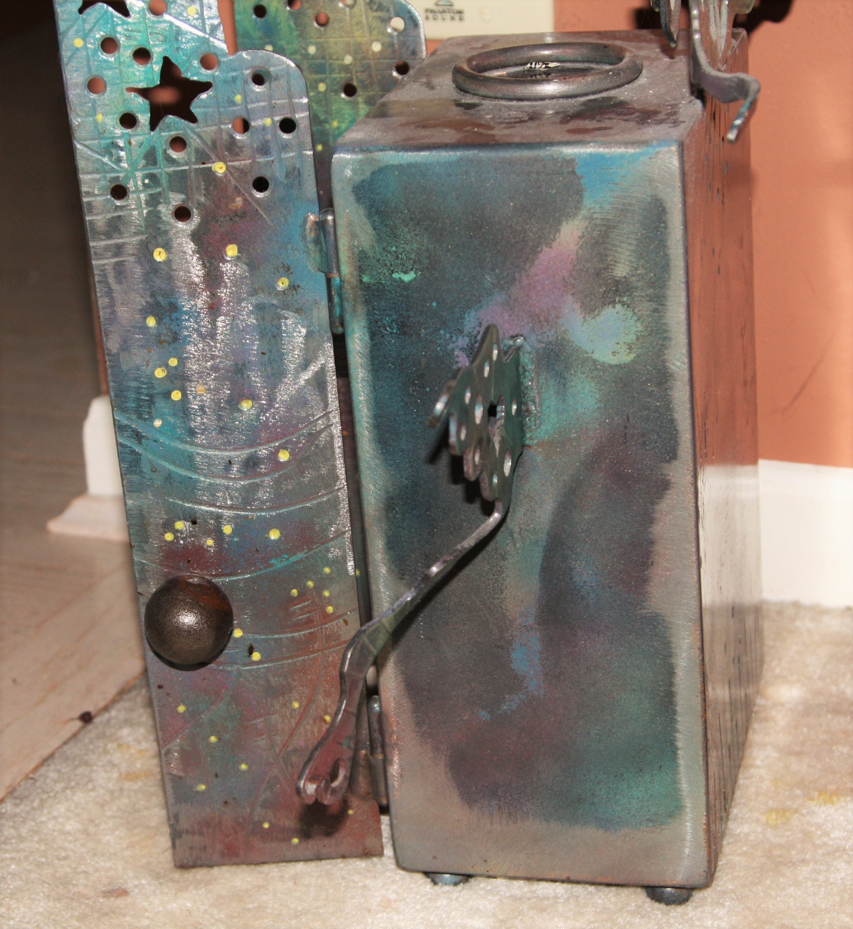 Edward Casagrande Artisan-Made Metalwork Small Cabinet