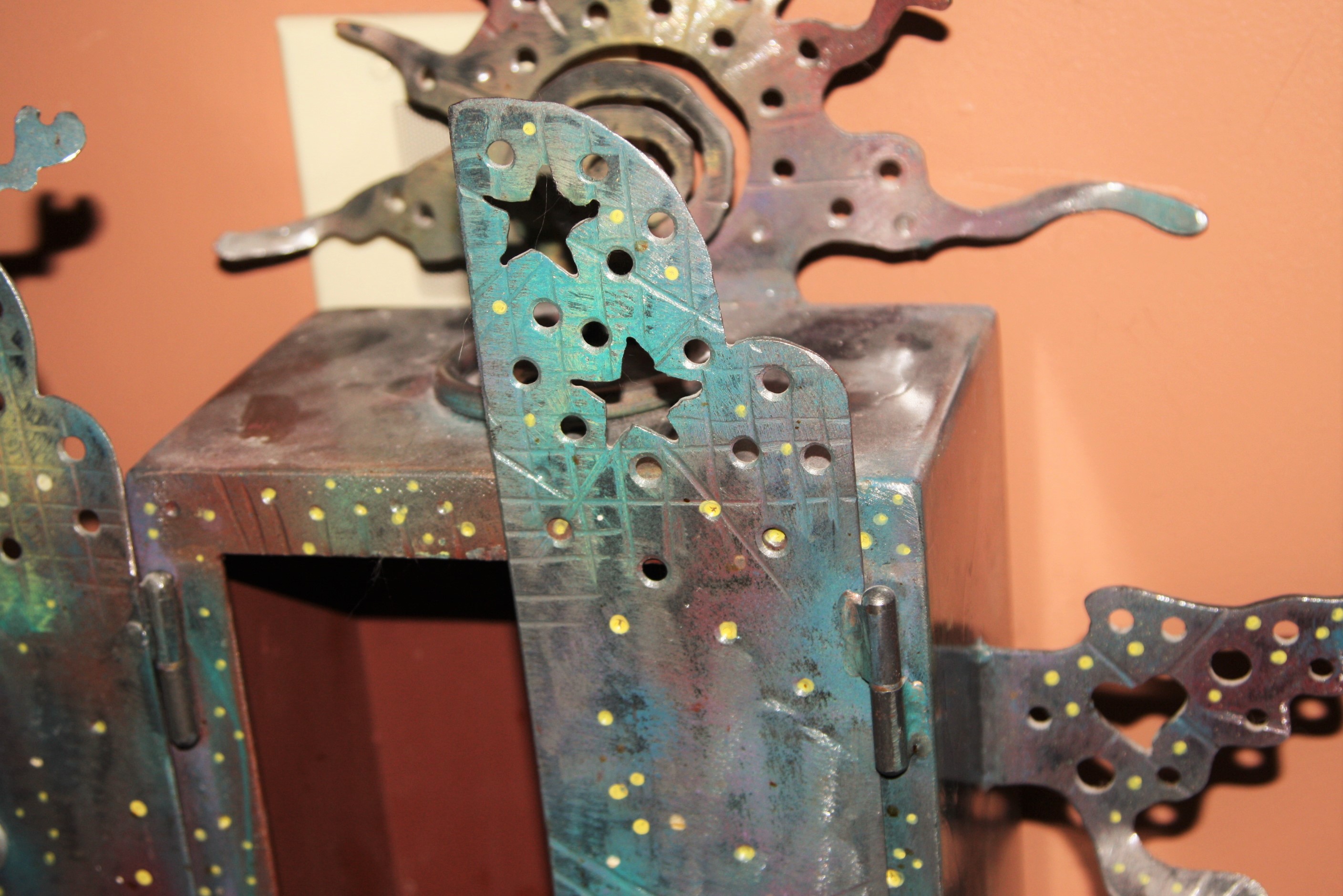 Edward Casagrande Artisan-Made Metalwork Small Cabinet