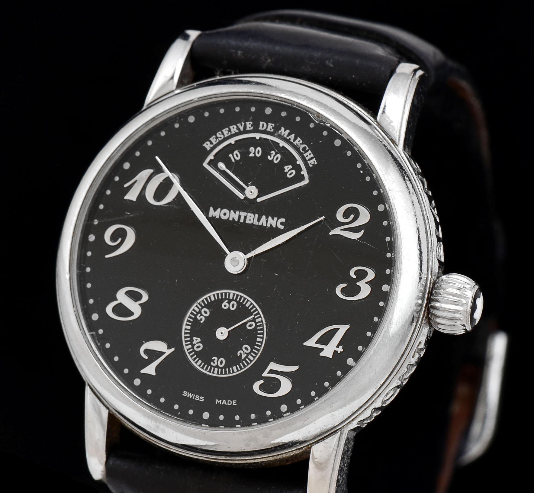 Men's Montblanc Meisterstuck Reserve De Marche Swiss Made Watch