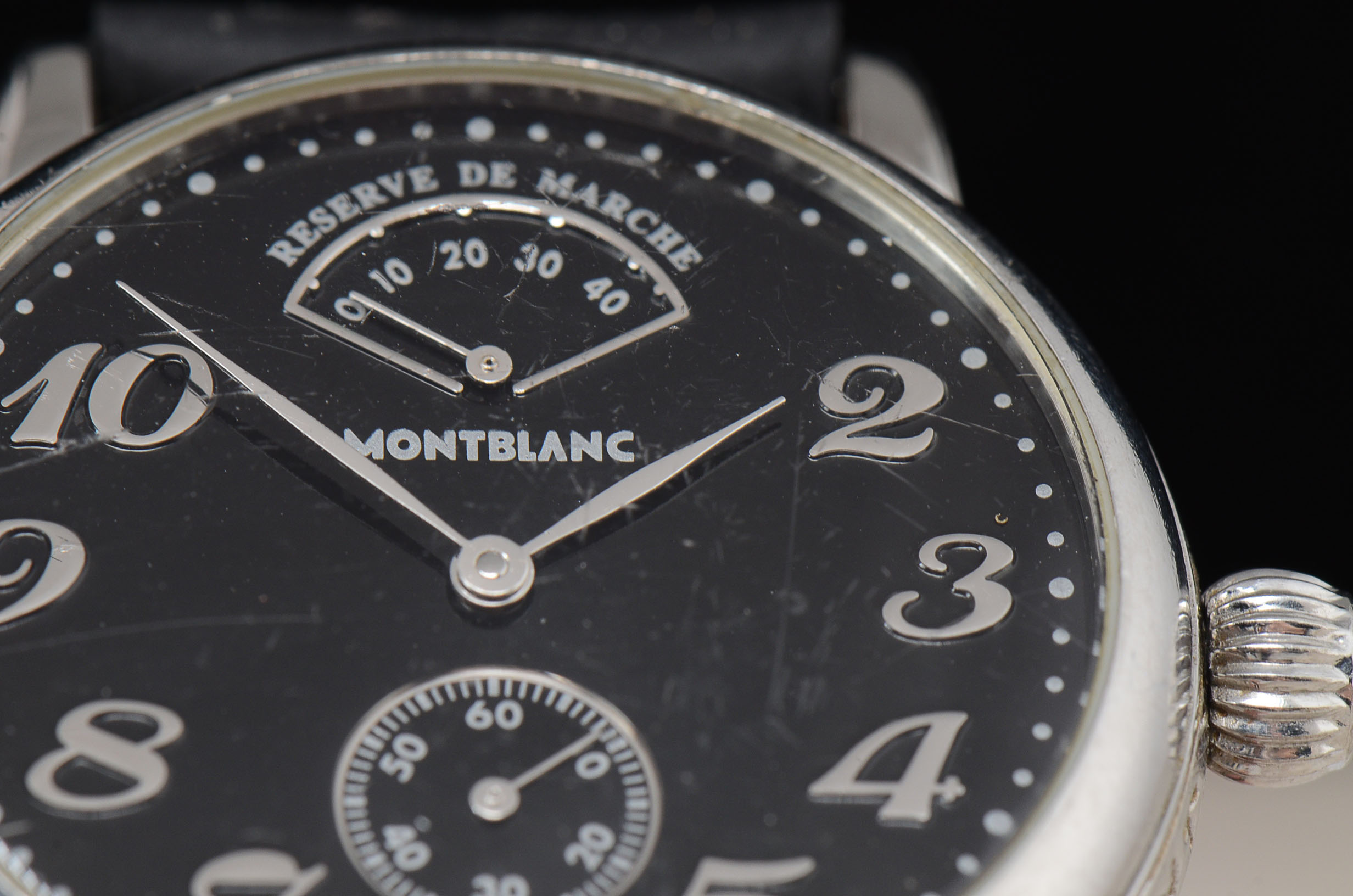 Men's Montblanc Meisterstuck Reserve De Marche Swiss Made Watch