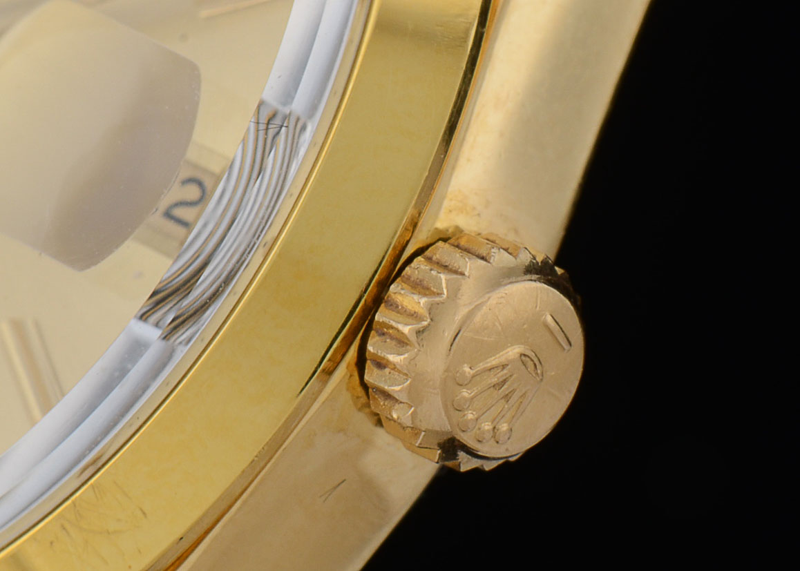 Rolex Perpetual Date Gold Shell/Plated Steel 15505 34mm Watch