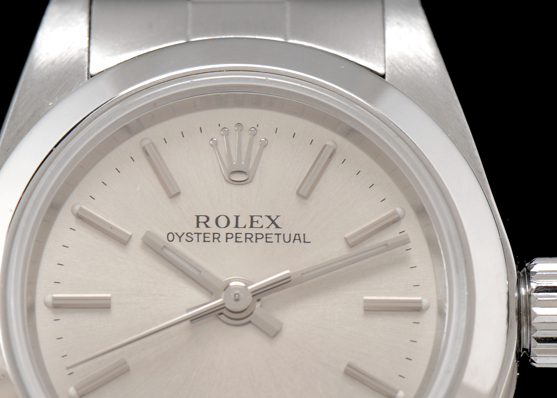 Women's Rolex Oyster Perpetual No Date Steel Silver Automatic