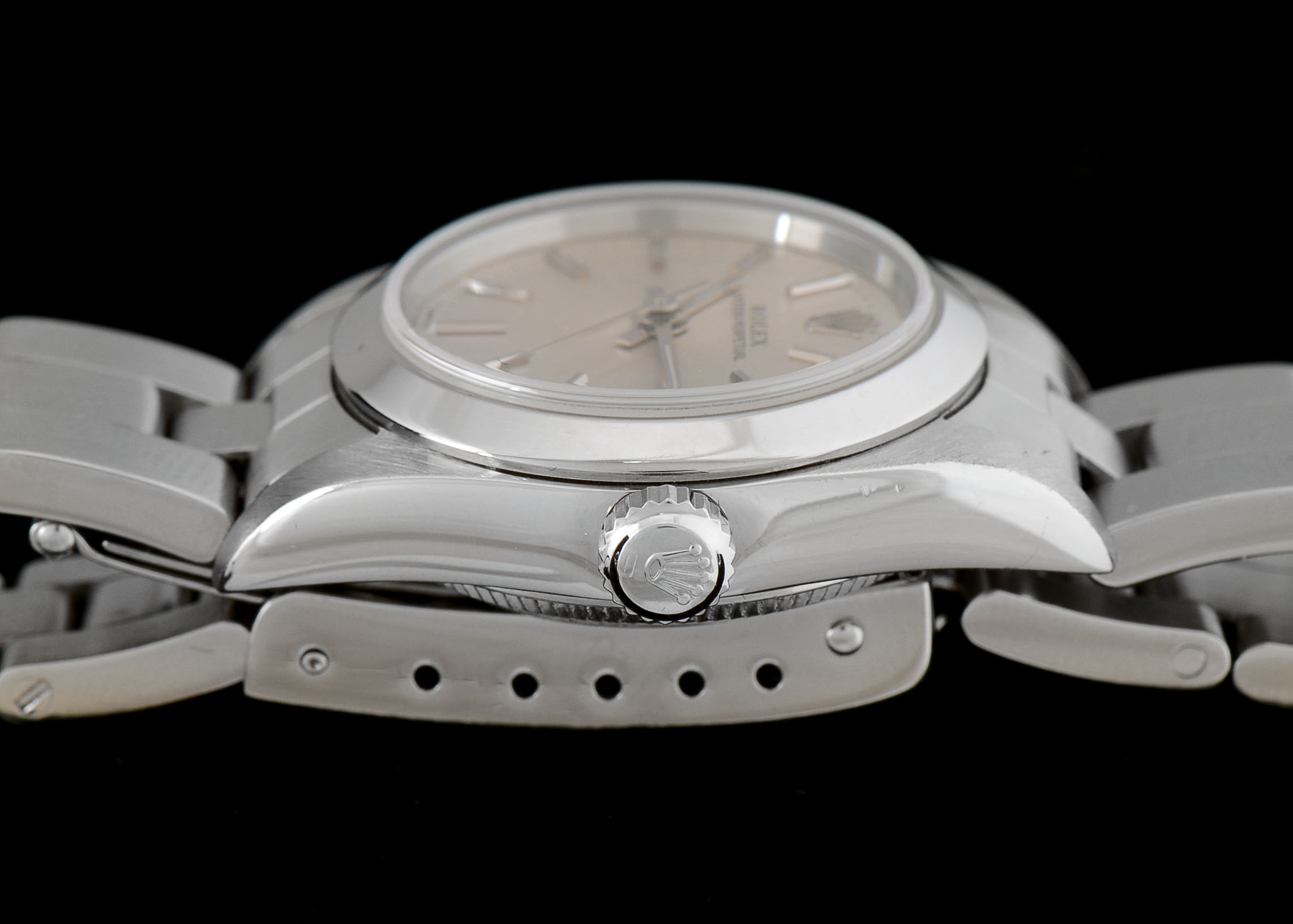 Women's Rolex Oyster Perpetual No Date Steel Silver Automatic