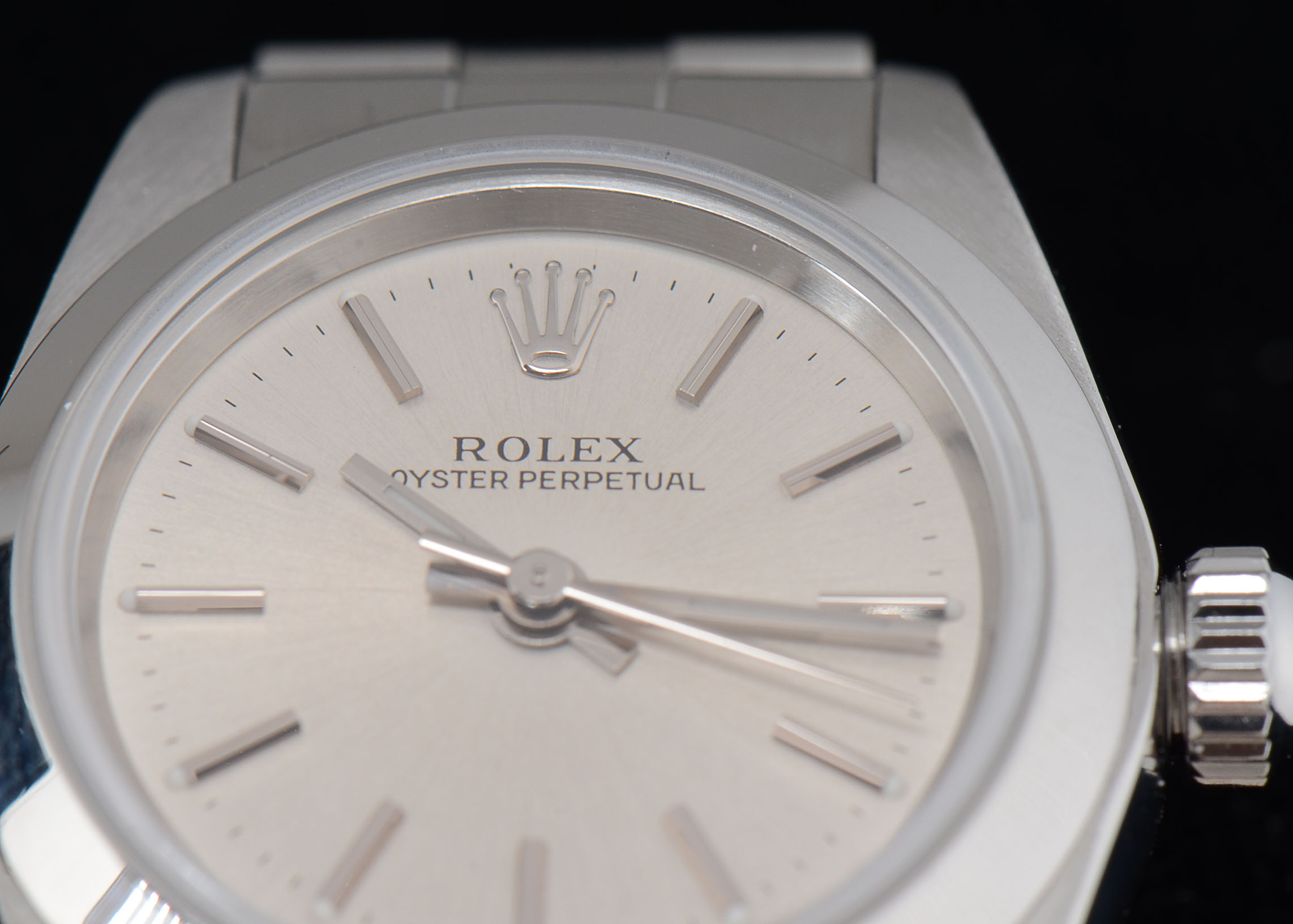 Women's Rolex Oyster Perpetual No Date Steel Silver Automatic