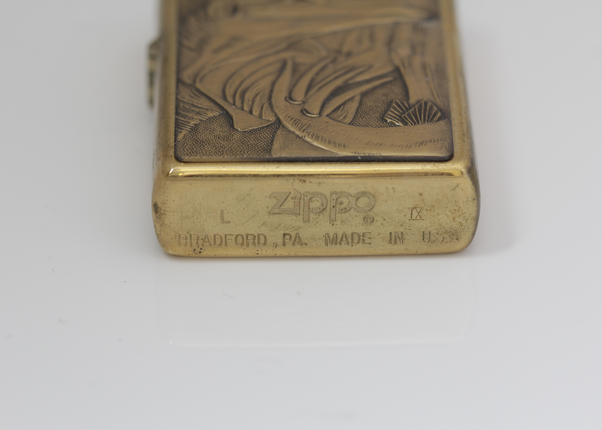 Vintage Zippo Lighter, Brooch and Golf Ball Markers