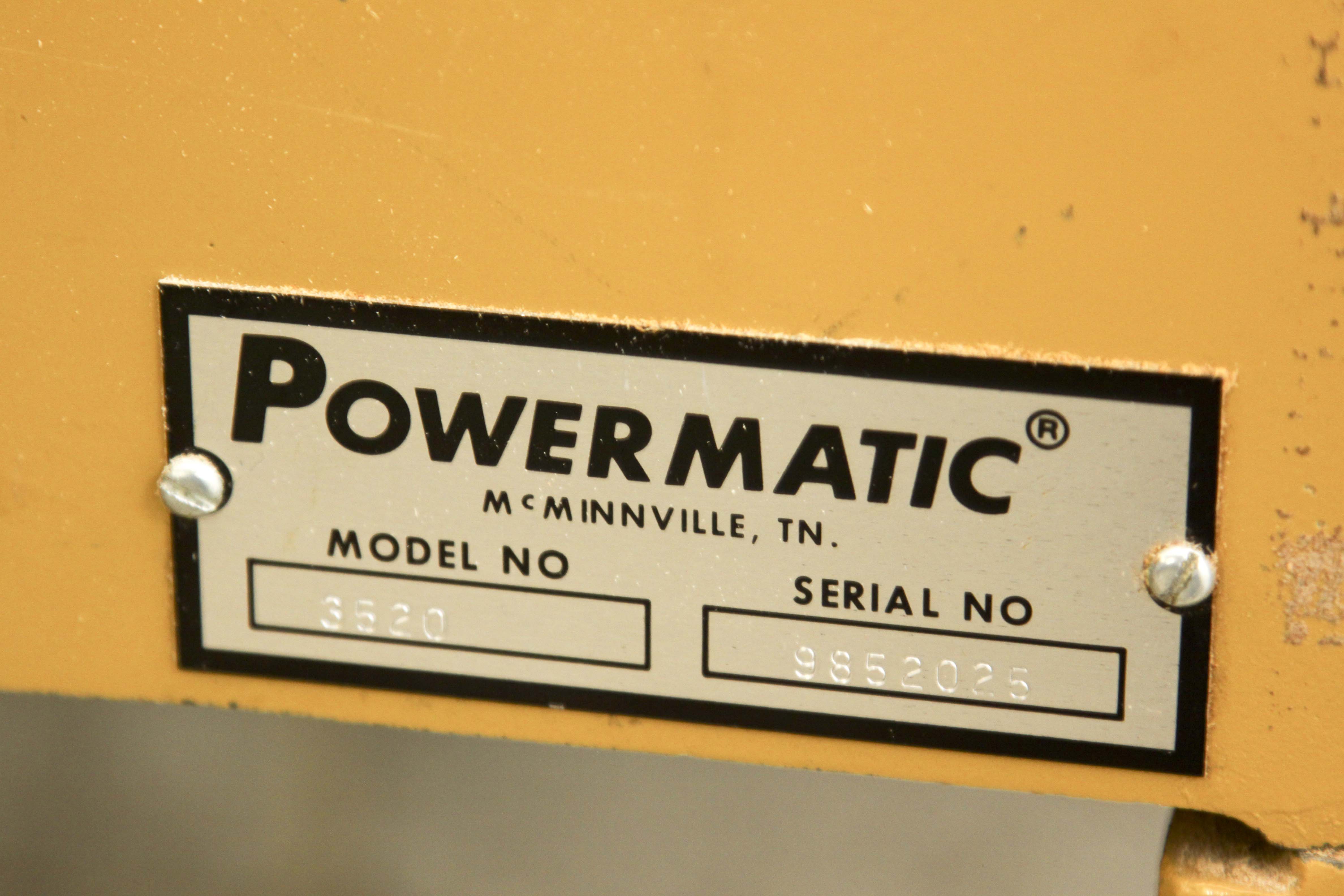 Powermatic 220-Volt Wood Lathe Model 3520