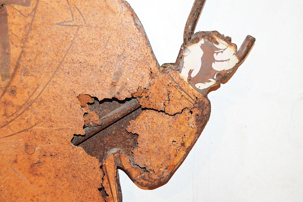 Vintage 1960's Life-Size KFC Colonel Sanders Weathervane Sign