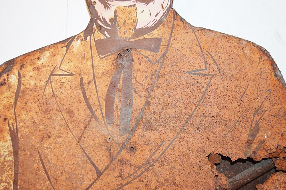 Vintage 1960's Life-Size KFC Colonel Sanders Weathervane Sign