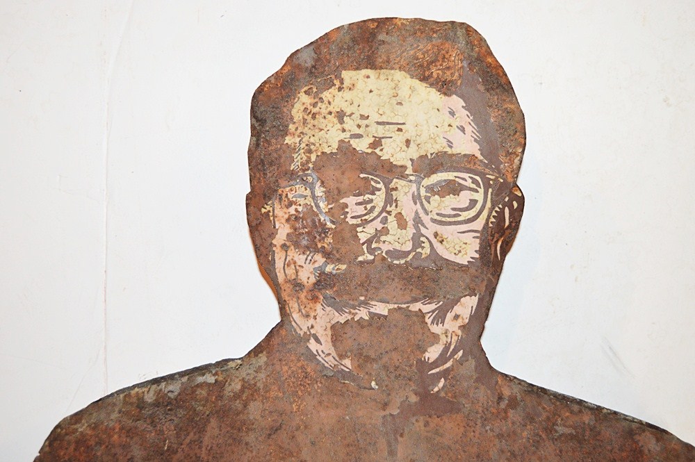 Vintage 1960's Life-Size KFC Colonel Sanders Weathervane Sign