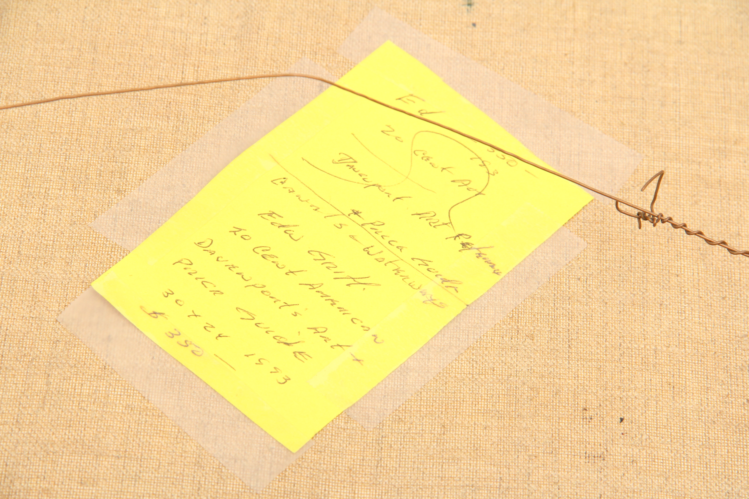 Signed M. Edward Griff Original Oil on Canvas Painting