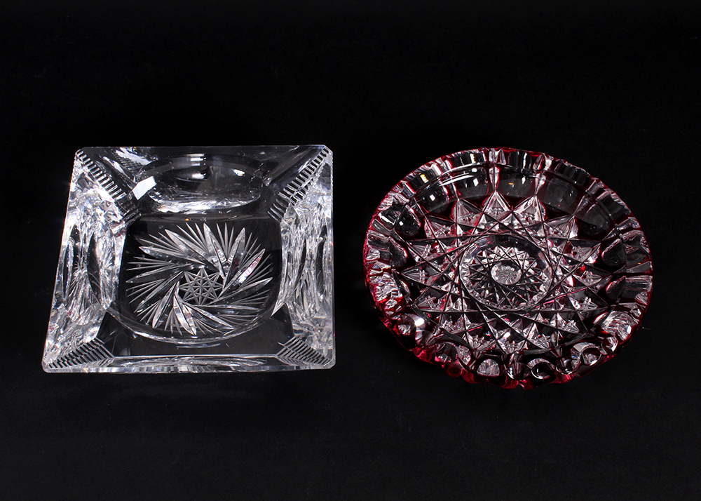 Pair of Crystal Ash Receivers