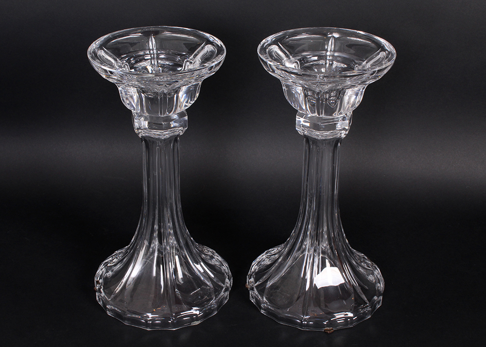 Pair of Crystal Candlesticks