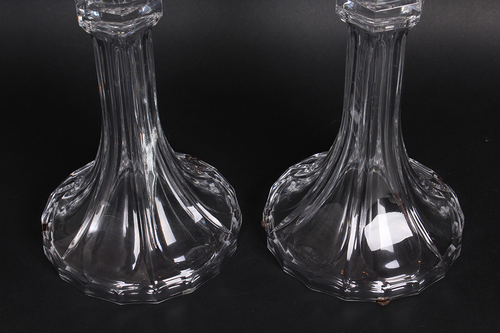 Pair of Crystal Candlesticks