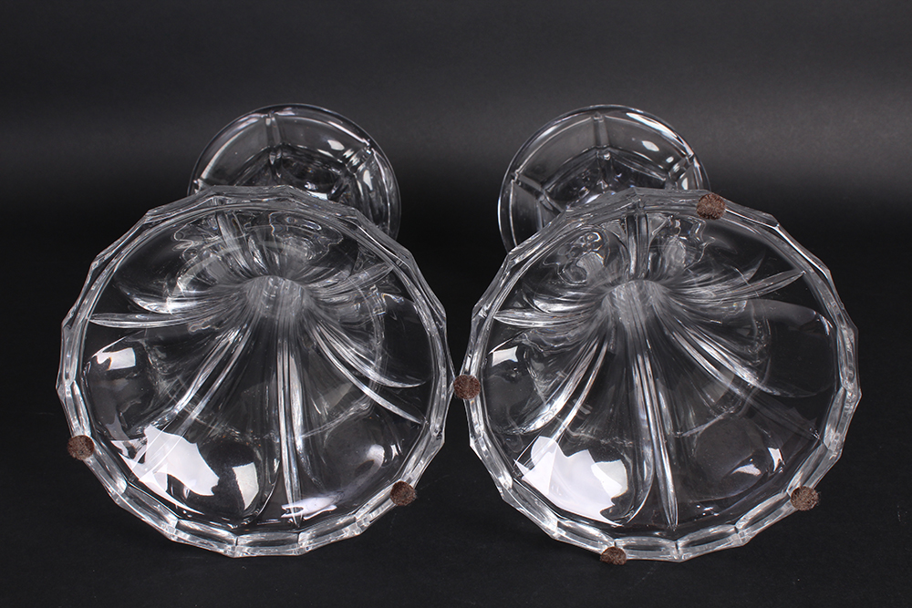 Pair of Crystal Candlesticks