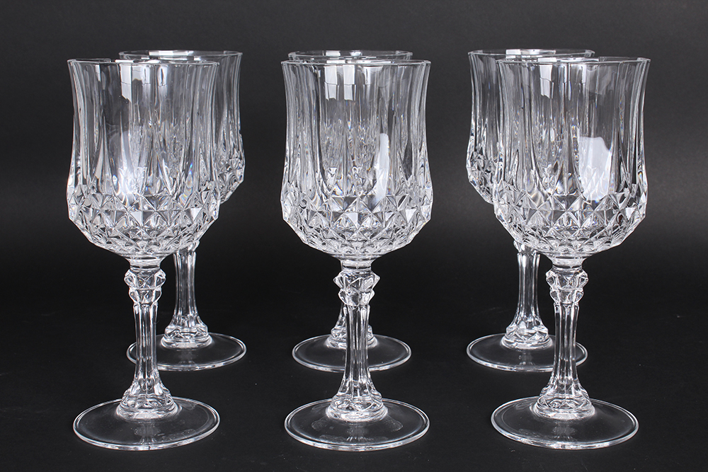 Set of Cut Crystal Goblets