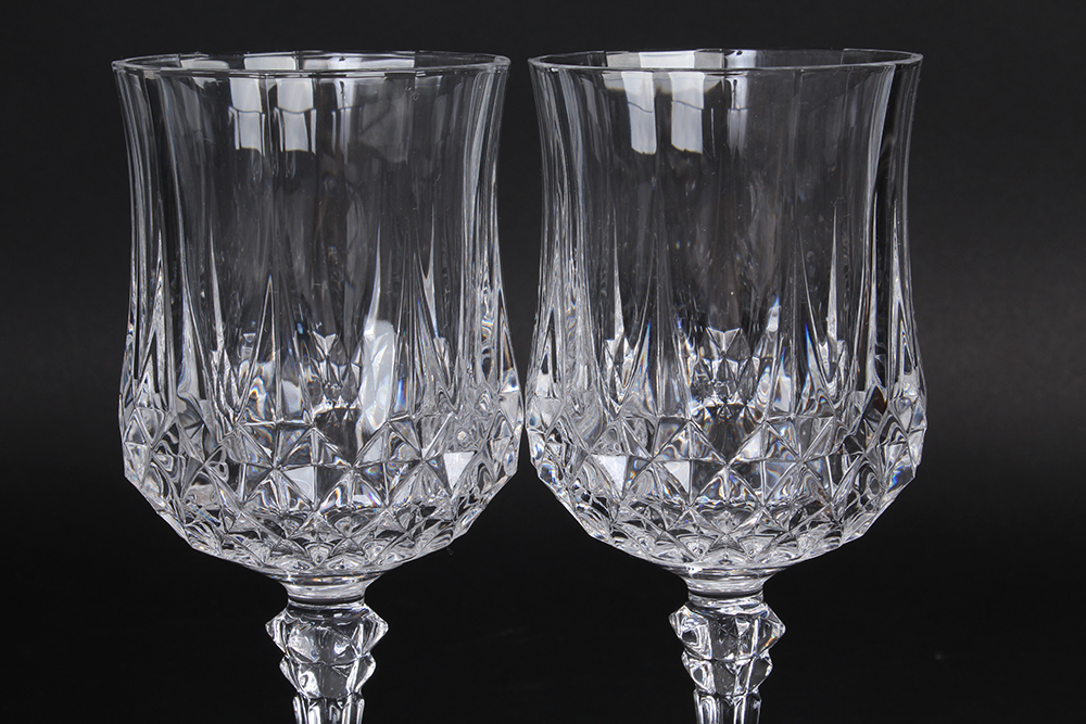 Set of Cut Crystal Goblets