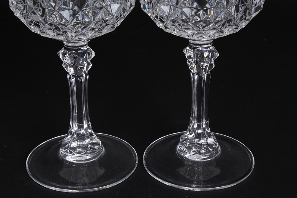 Set of Cut Crystal Goblets