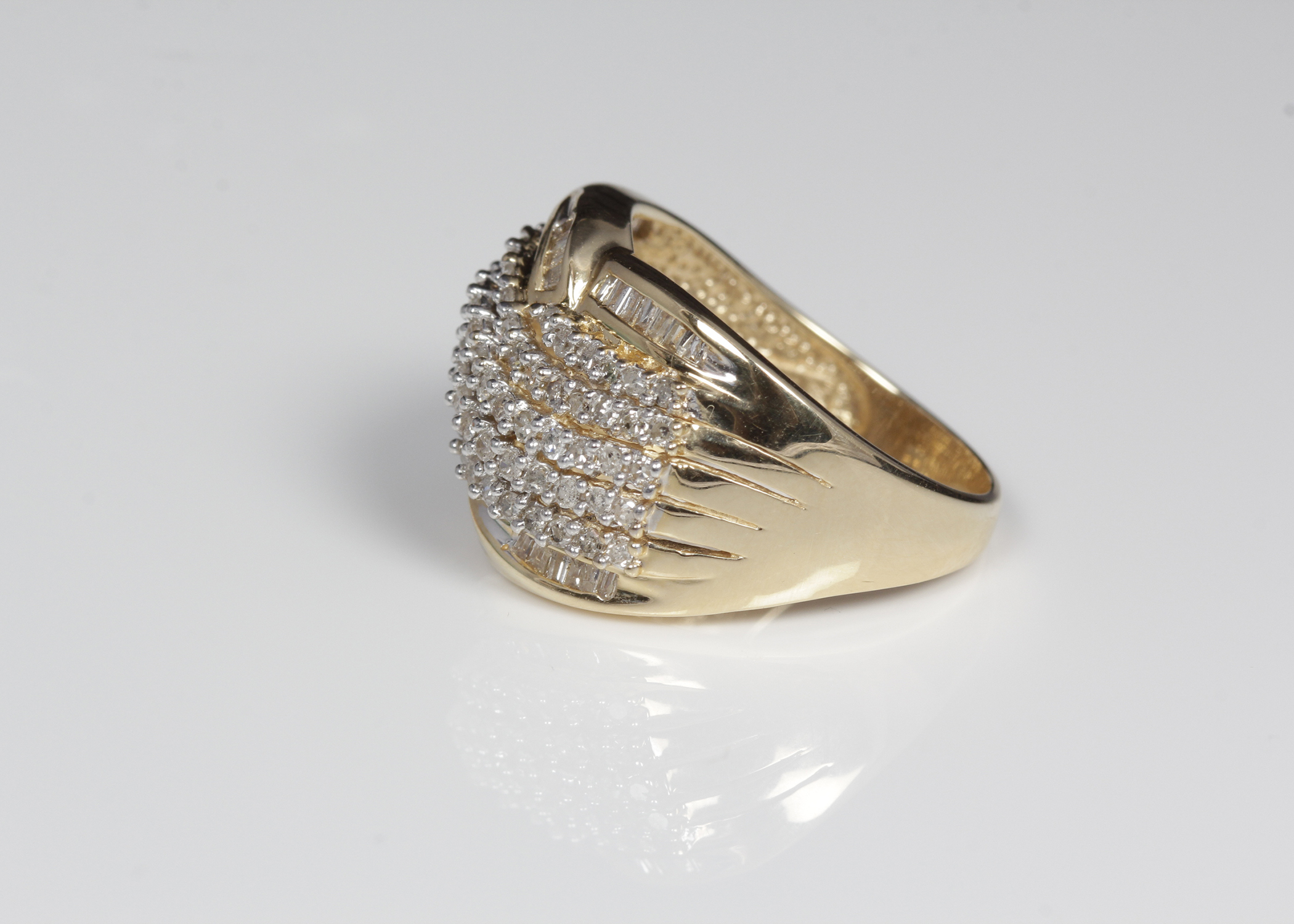 14K Yellow Gold 1.5 CTW Diamond Band