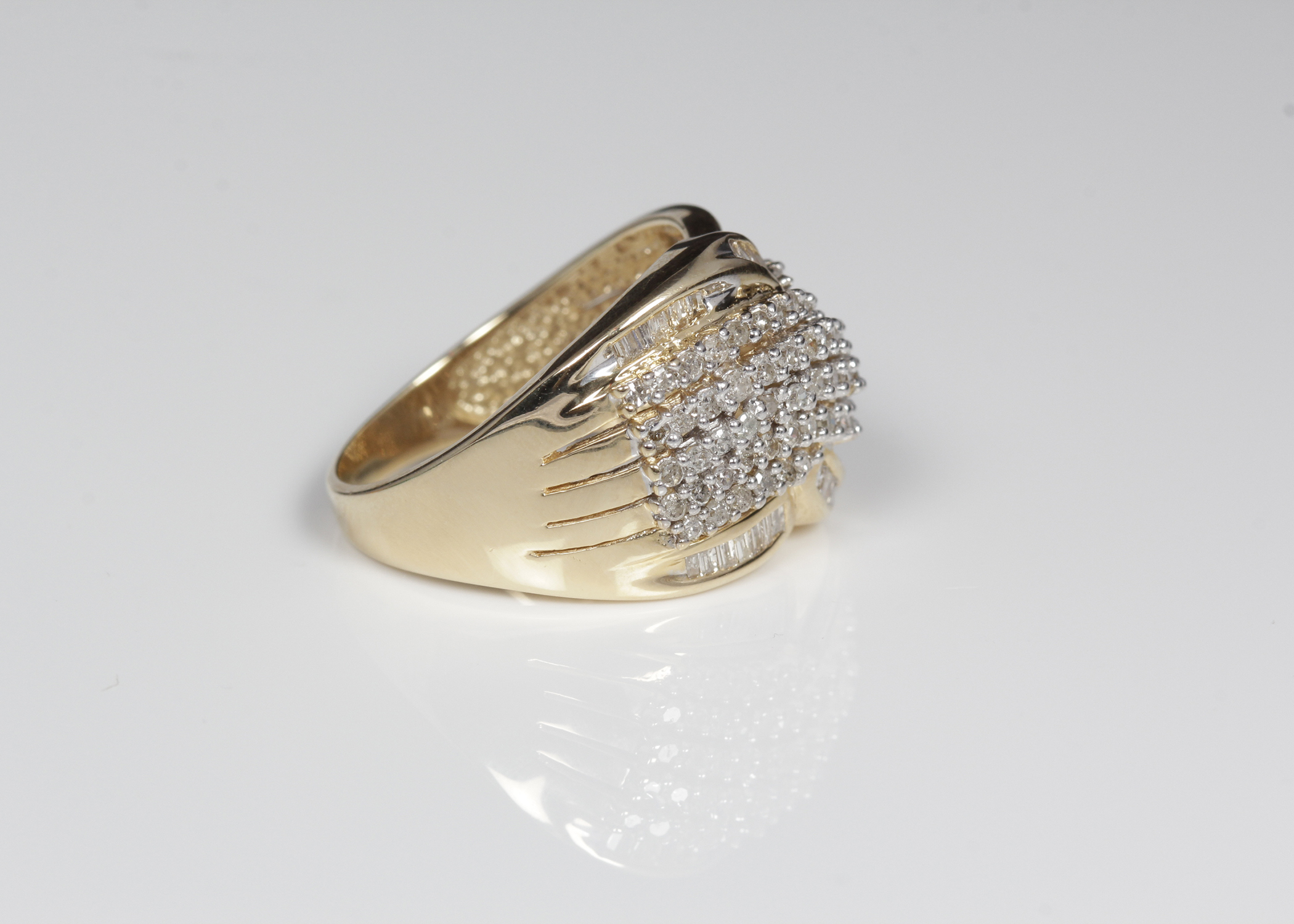 14K Yellow Gold 1.5 CTW Diamond Band
