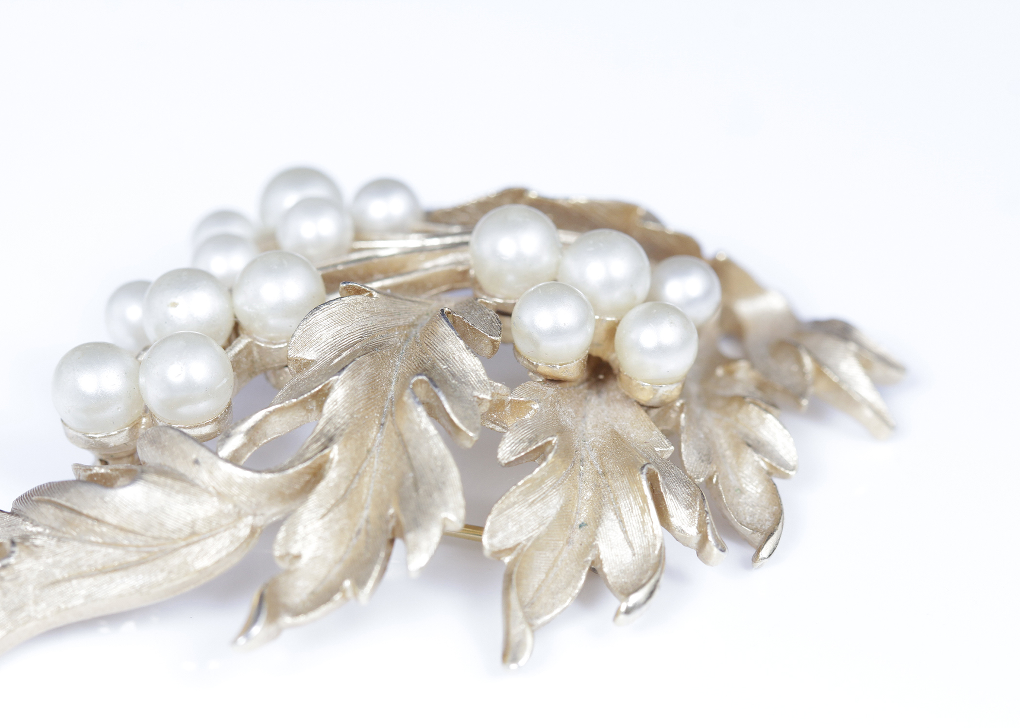 Vintage Trifari Brooch and Earrings