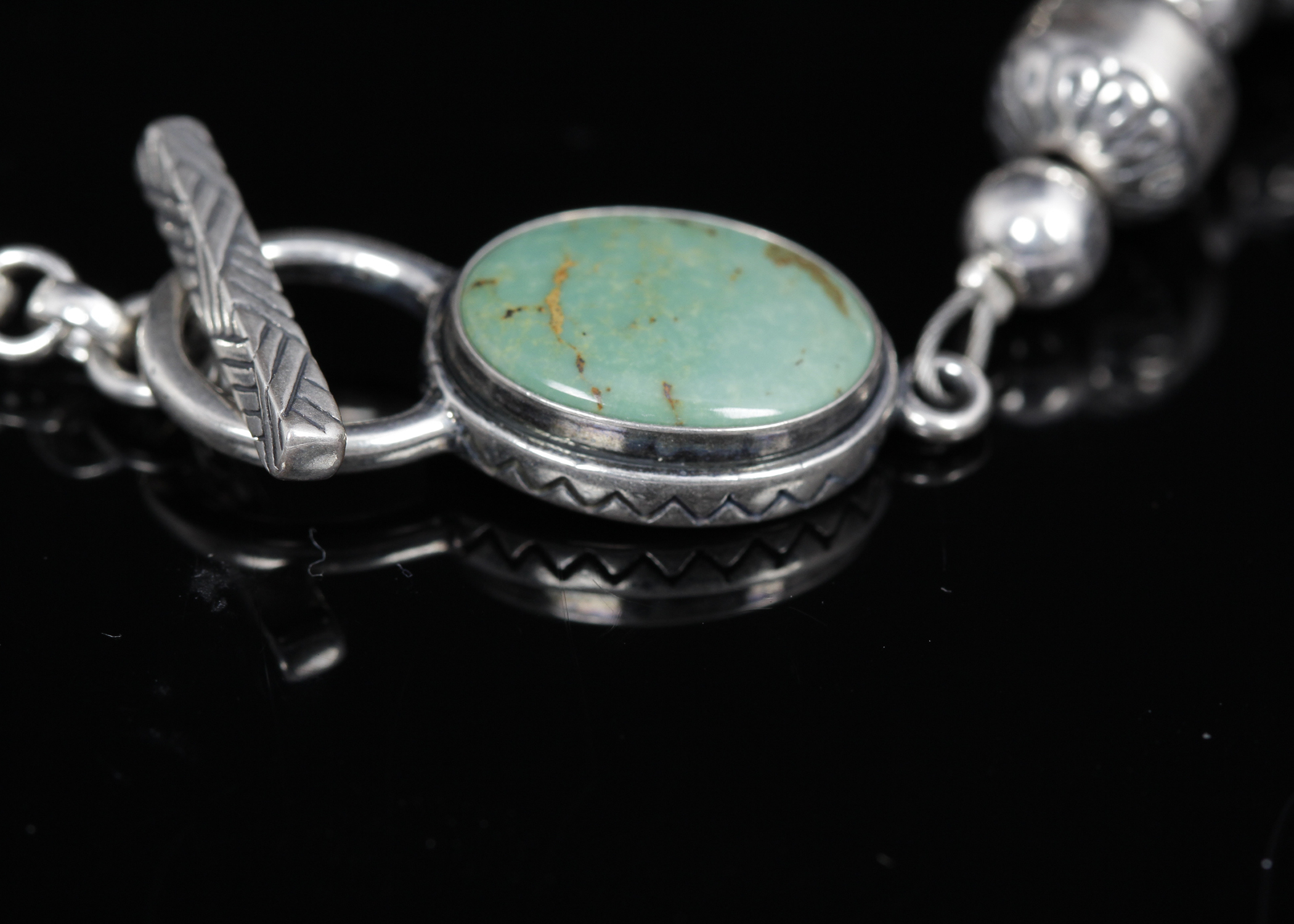 Sterling Silver Turquoise Bracelet