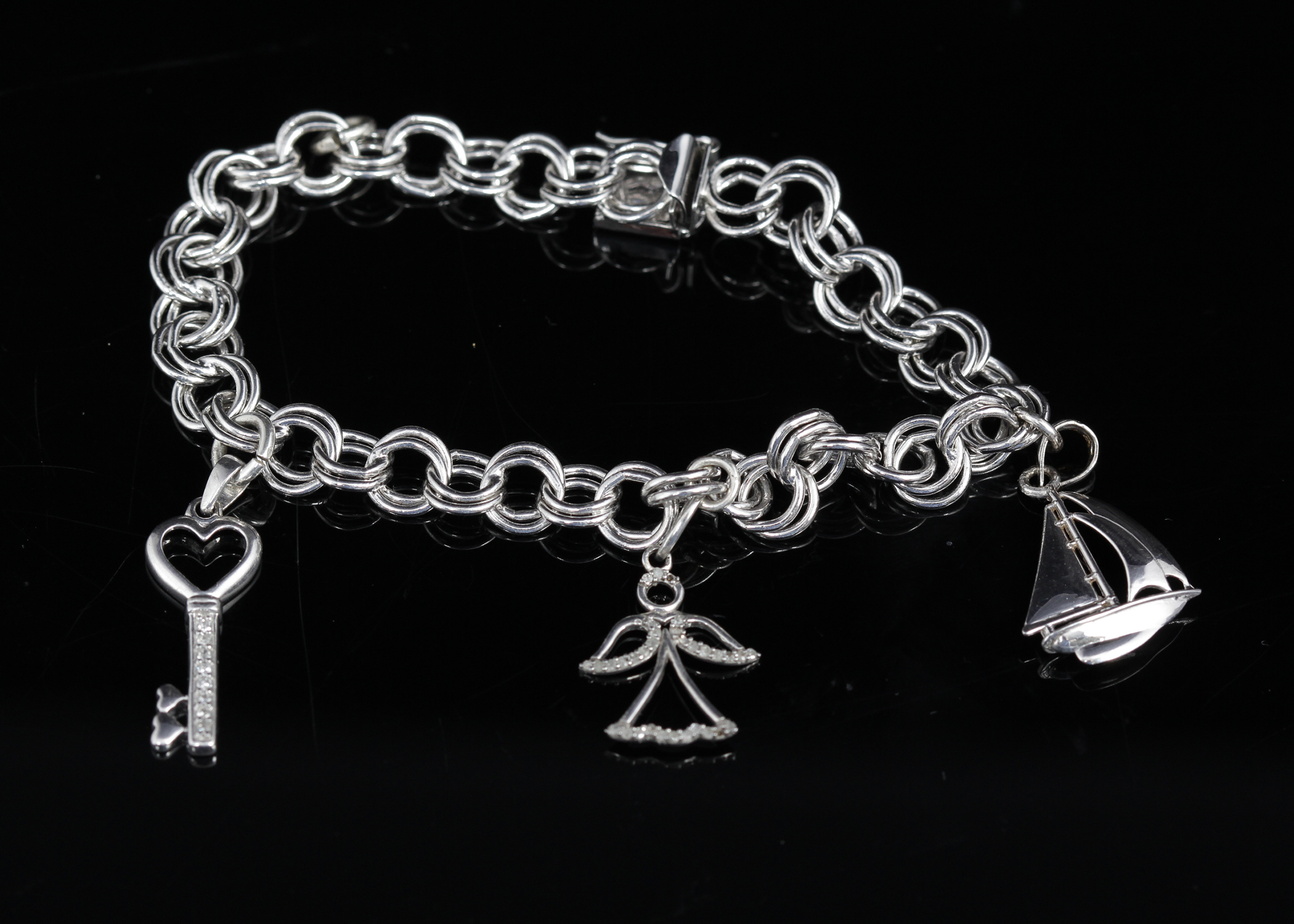 Sterling Silver Charm Bracelet