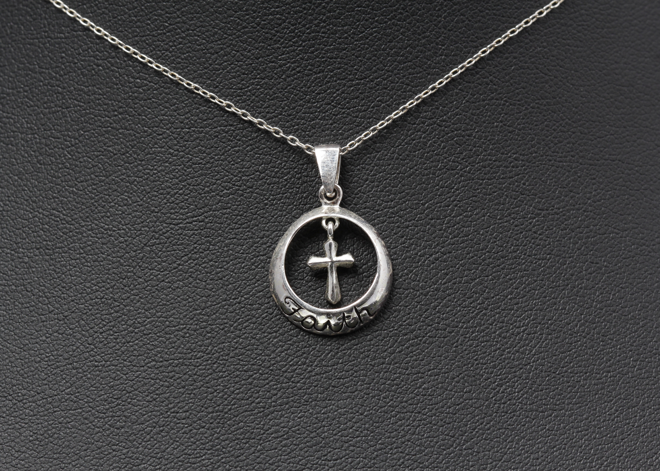 Sterling Silver "Faith" Necklace