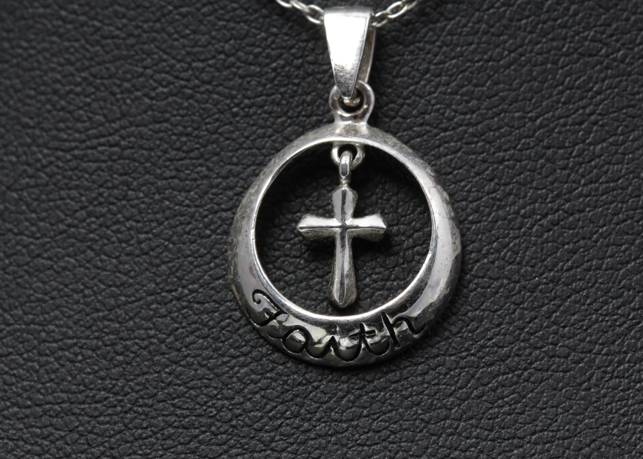 Sterling Silver "Faith" Necklace