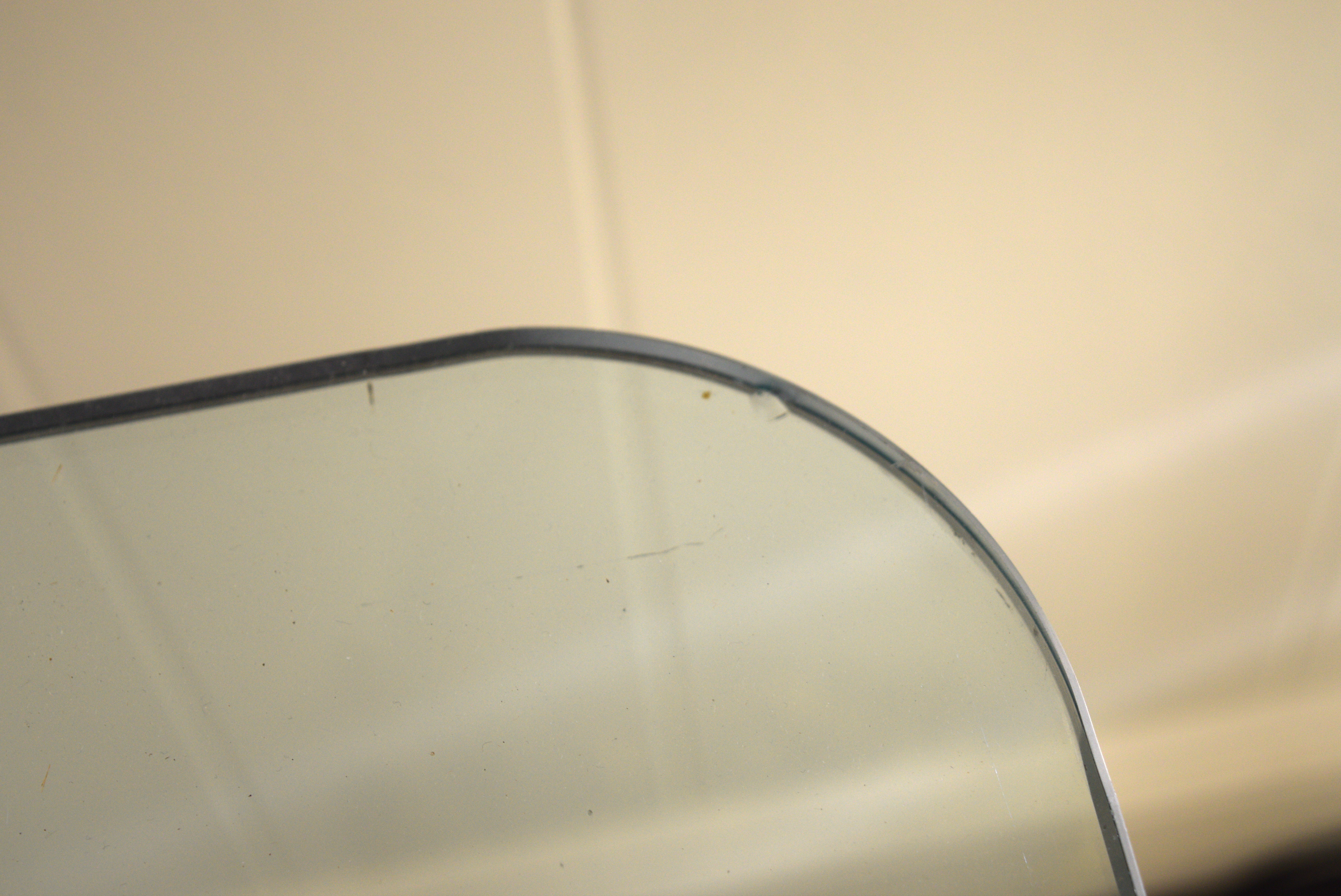 Vintage Glass Top Buffet Table