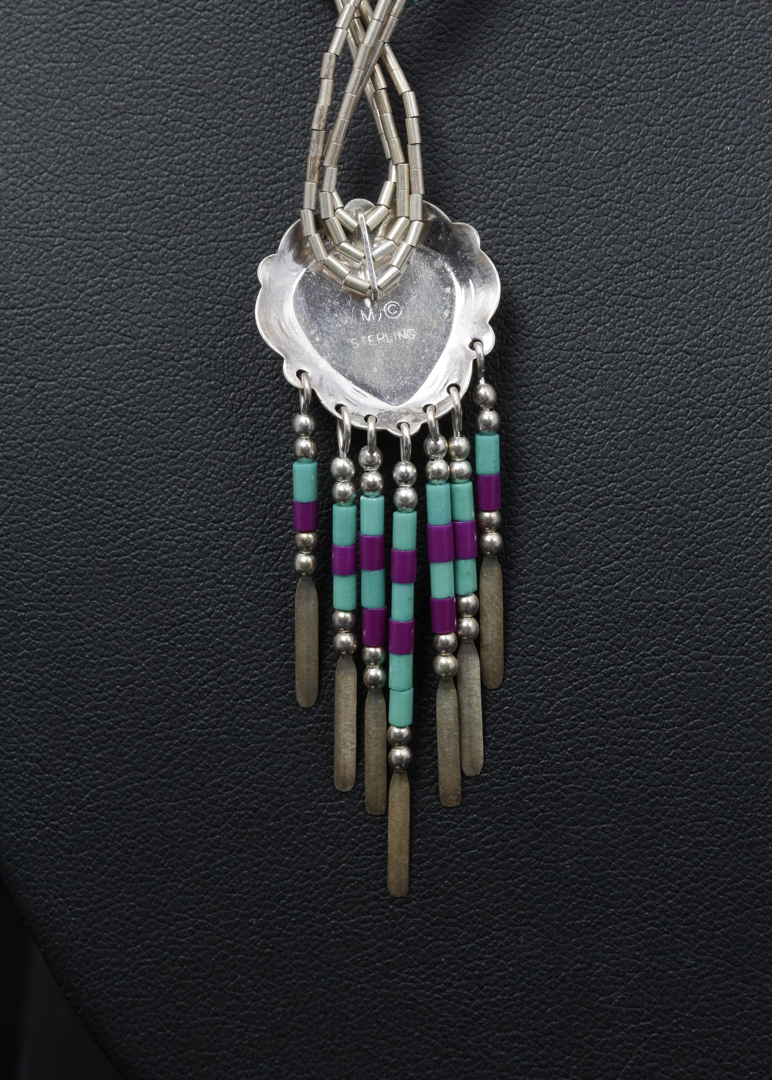 Sterling Silver Turquoise and Charoite Jewelry Set