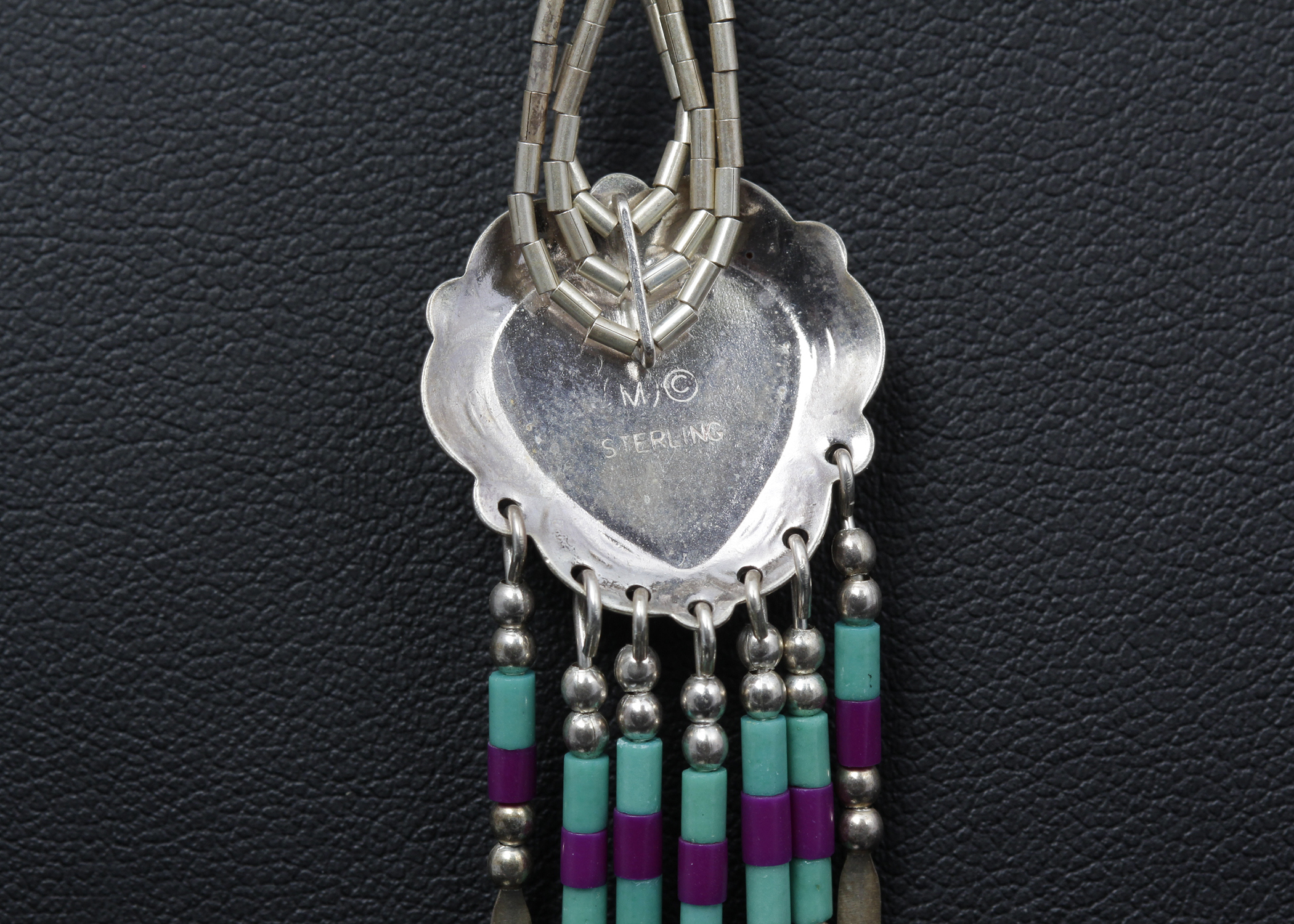 Sterling Silver Turquoise and Charoite Jewelry Set