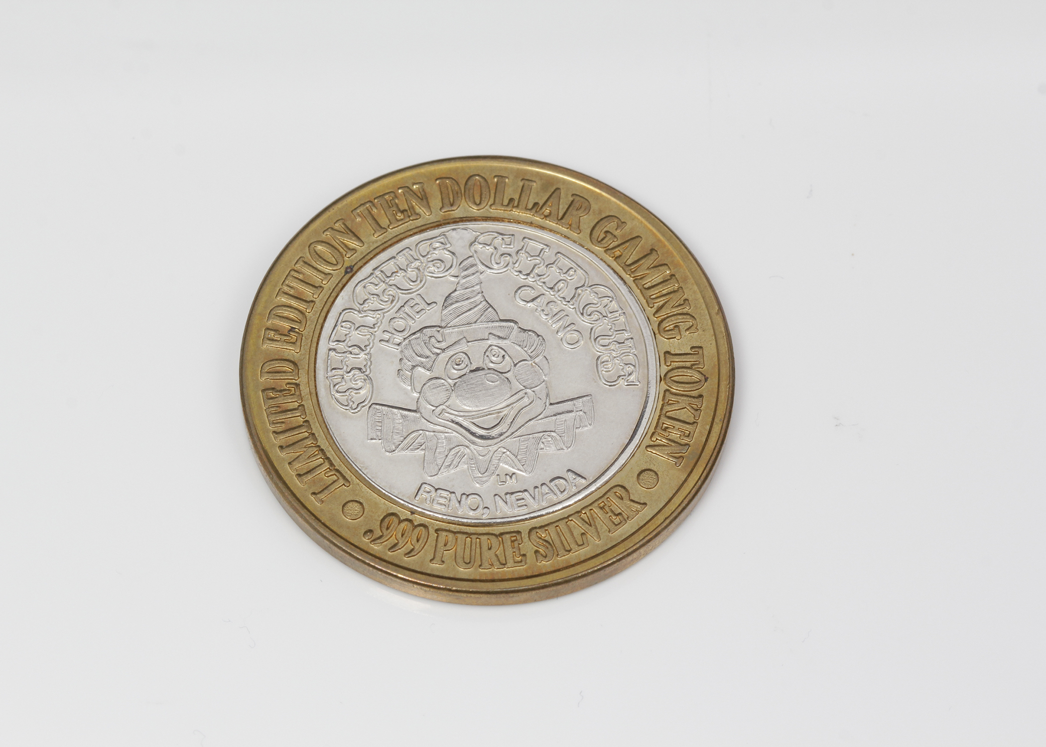 Limited Edition Circus Circus Ten Dollar Gaming Token