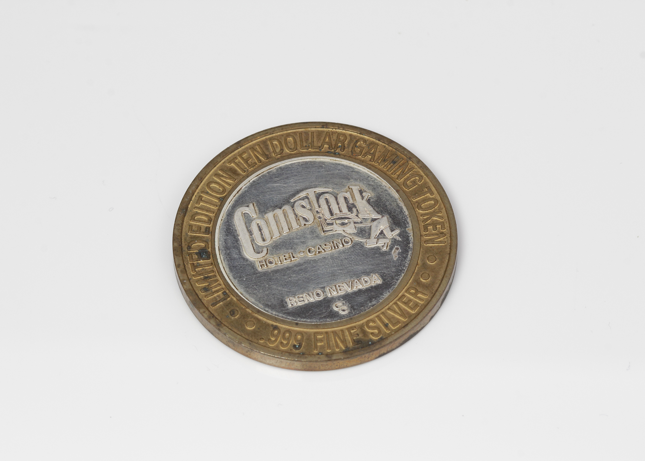 Limited Edition Comstock Ten Dollar Gaming Token