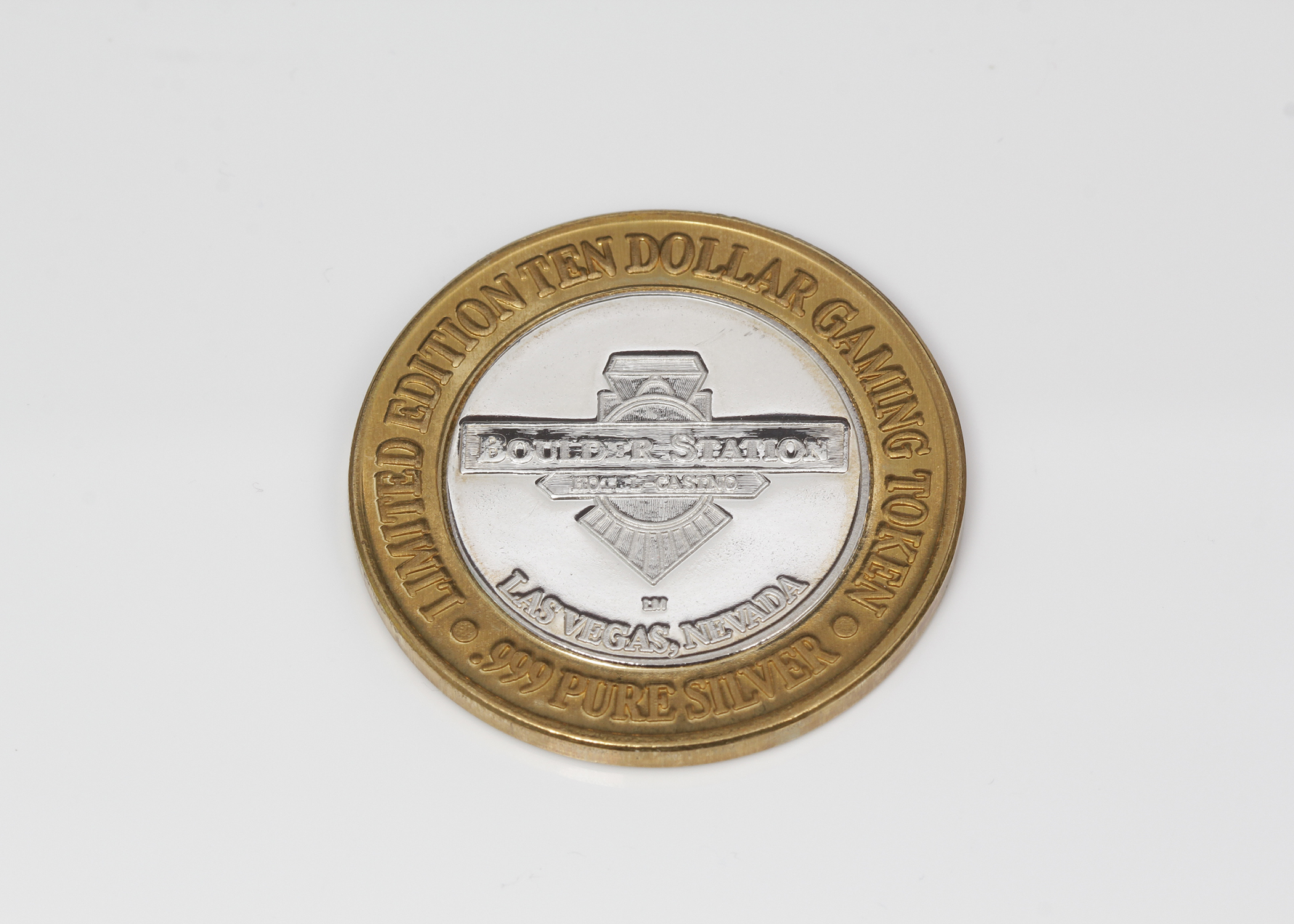 Limited Edition Boulder Station Ten Dollar Gaming Token