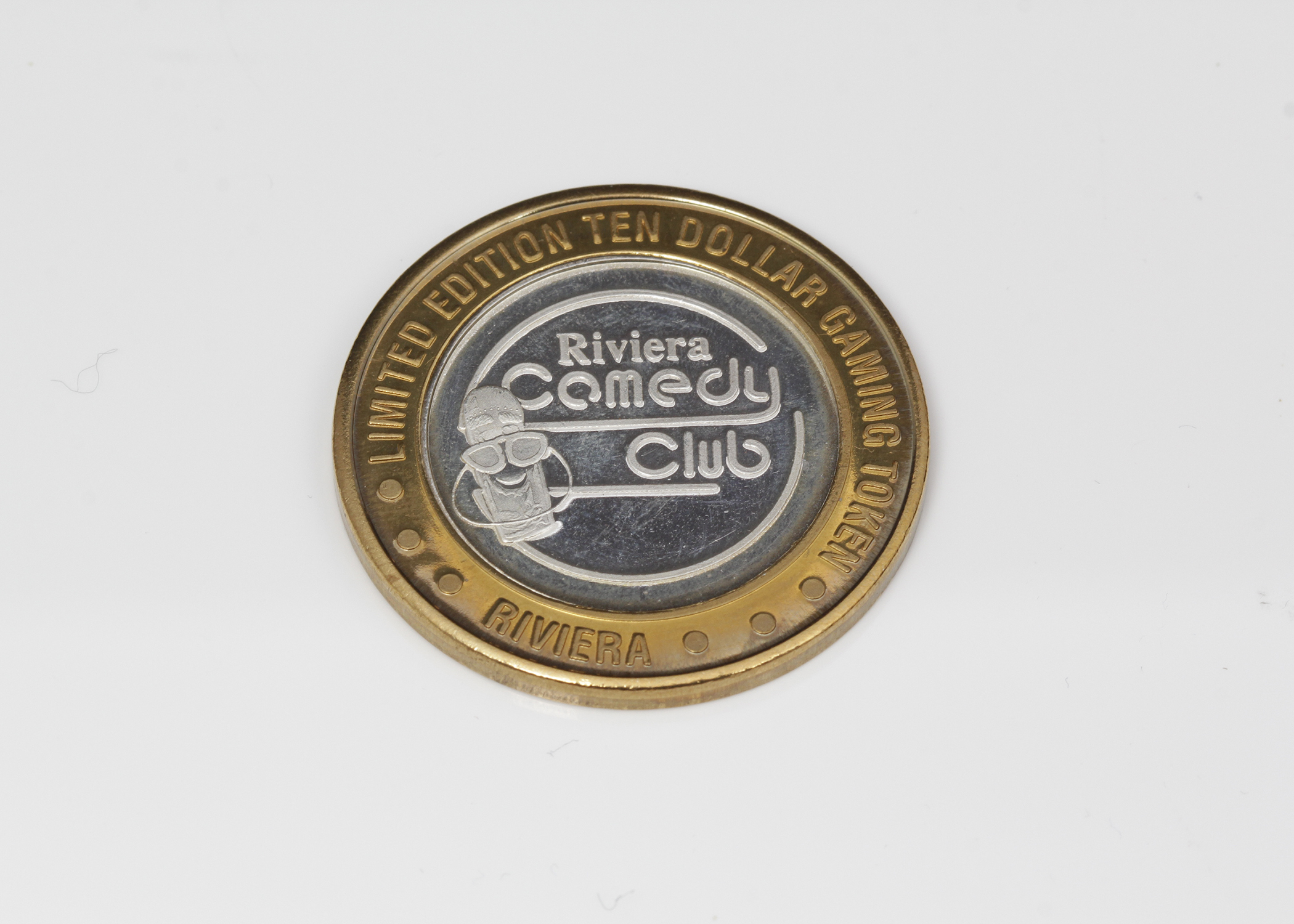 Limited Edition Riviera Comedy Club Ten Dollar Gaming Token