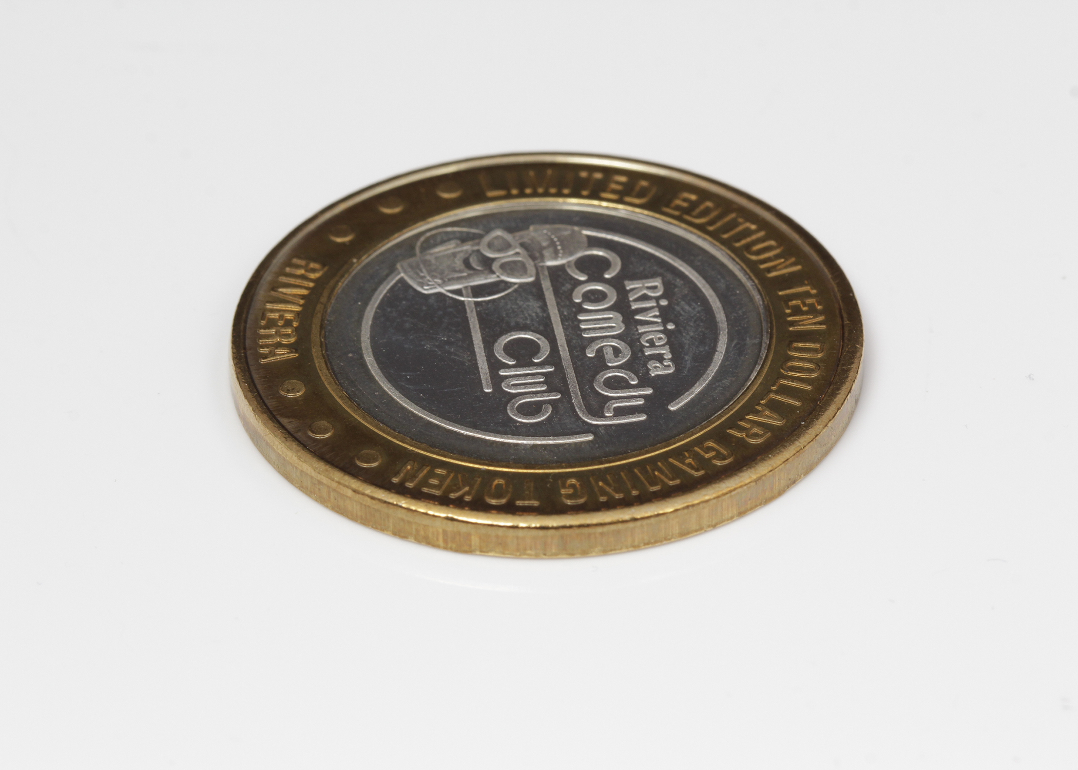 Limited Edition Riviera Comedy Club Ten Dollar Gaming Token