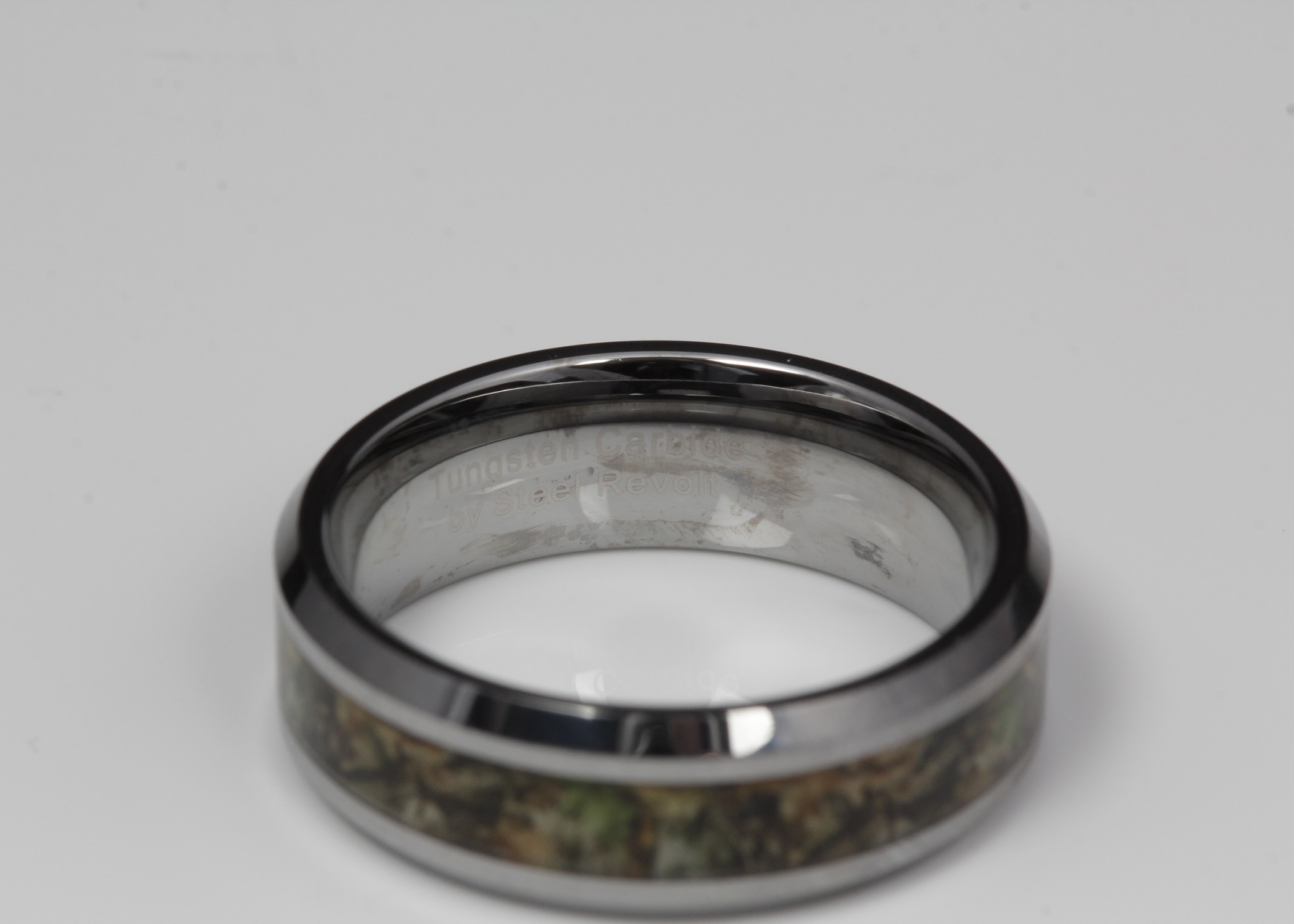 Steel Revolt Tungsten Camo Band