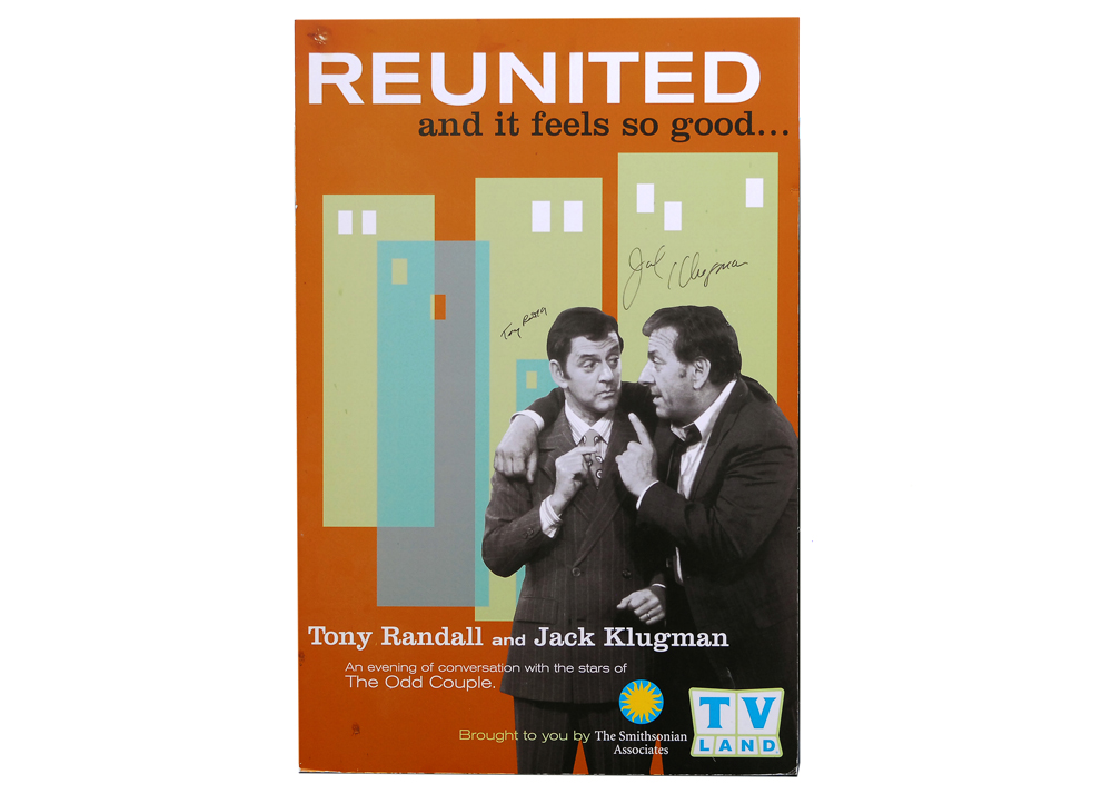 Signed Tony Randall and Jack Klugman Poster