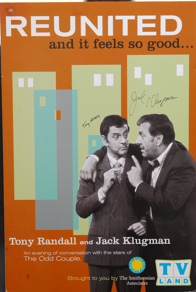 Signed Tony Randall and Jack Klugman Poster