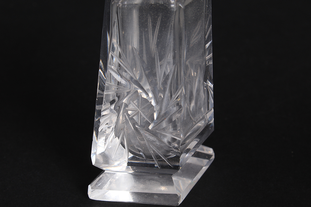 Three Sets of Crystal Salt and Pepper Shakers