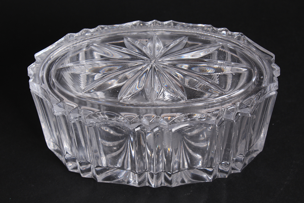Compartmentalized Crystal Serving Dish