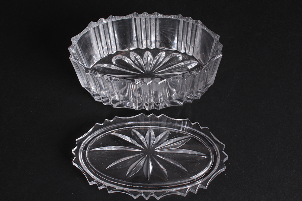 Compartmentalized Crystal Serving Dish