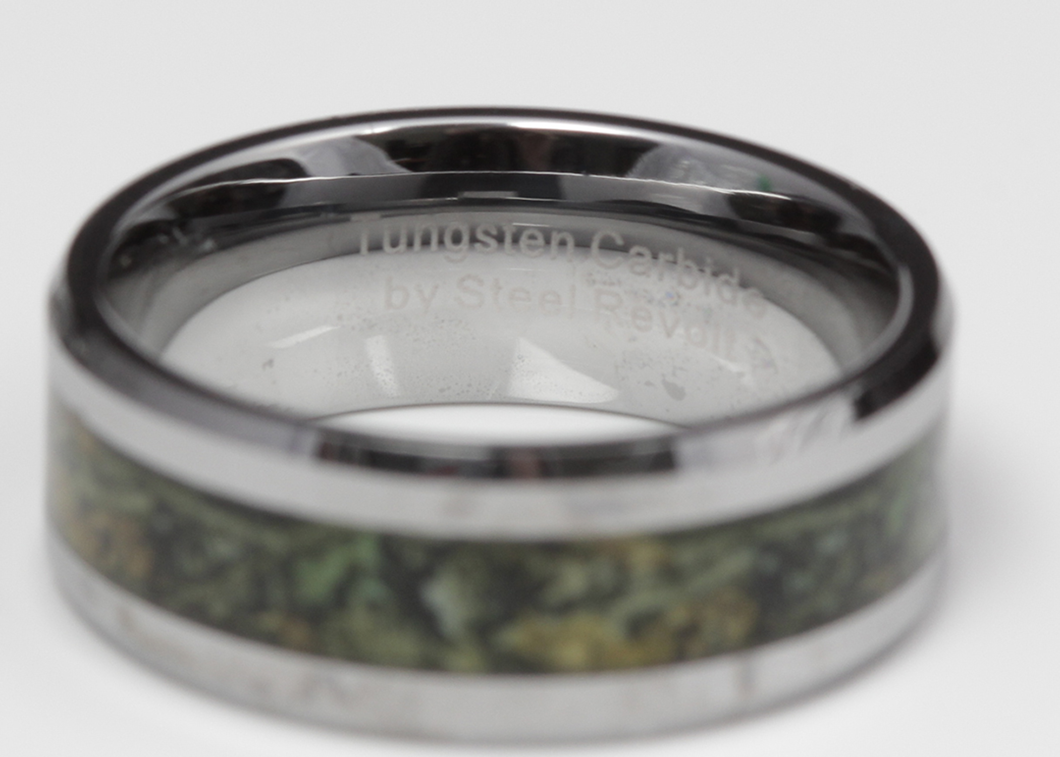 Steel Revolt Tungsten Camo Band