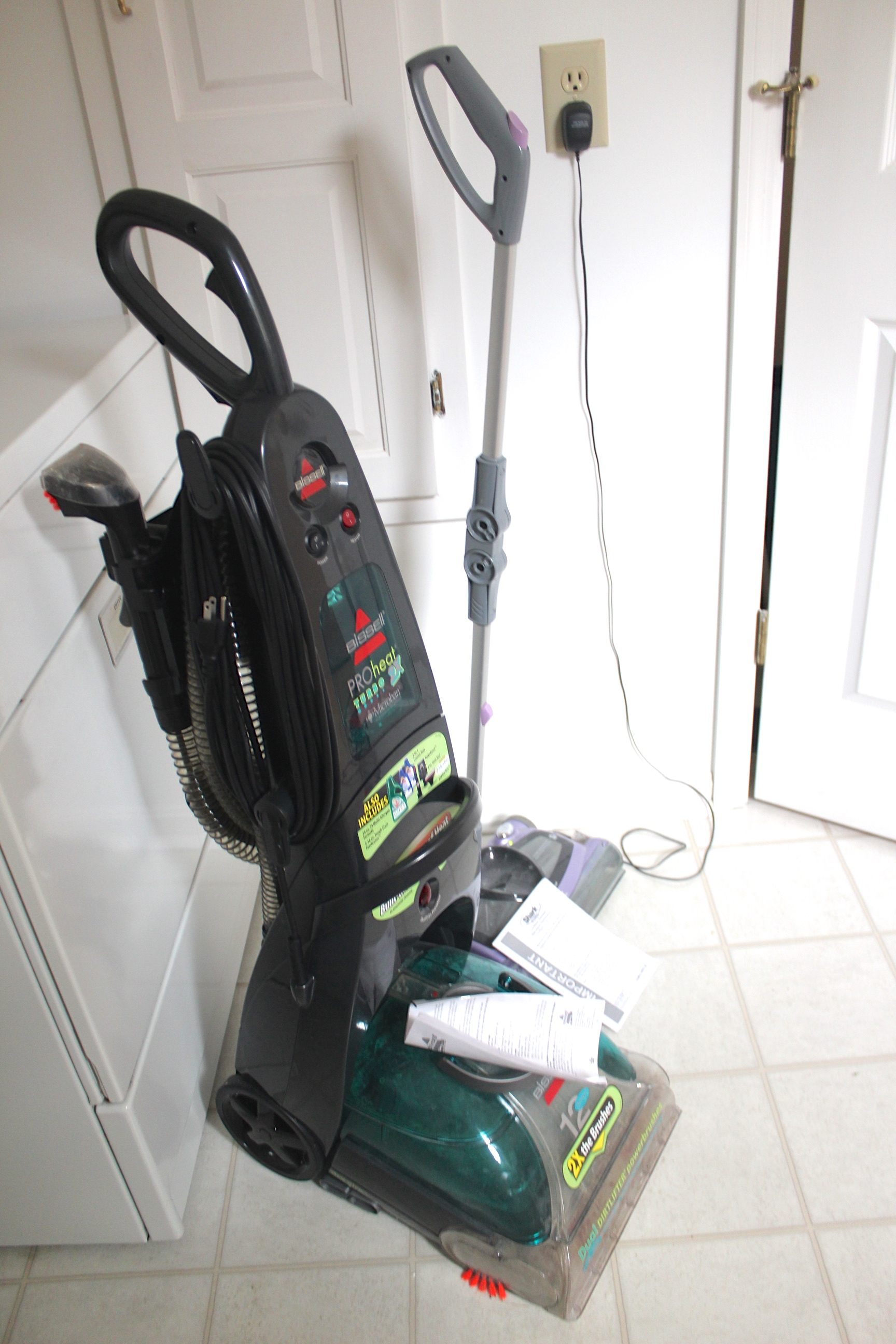 Shark Cordless Vacuum and Bissell Carpet Cleaner
